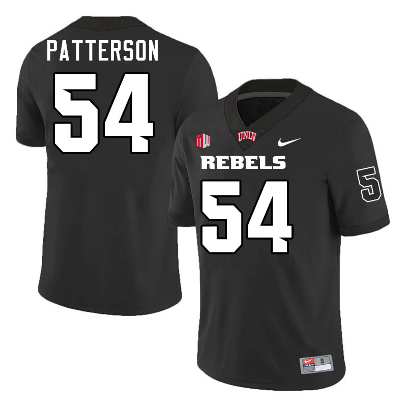 #54 Isaiah Patterson UNLV Rebels College Football Jersey Stitched-Black